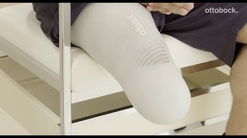 How to apply a compression liner after amputation?