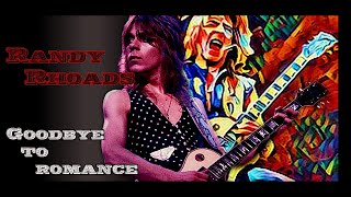 Ozzy Osbourne - Goodbye to Romance   solo cover (Randy Rhoads)