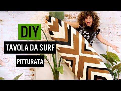 COME DIPINGERE UNA TAVOLA DA SURF // PINTEREST DIY BOHO DESIGN LEGNO