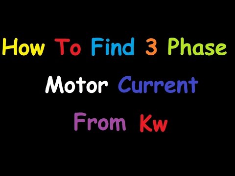 3 Phase Motor Kw To Amps Chart