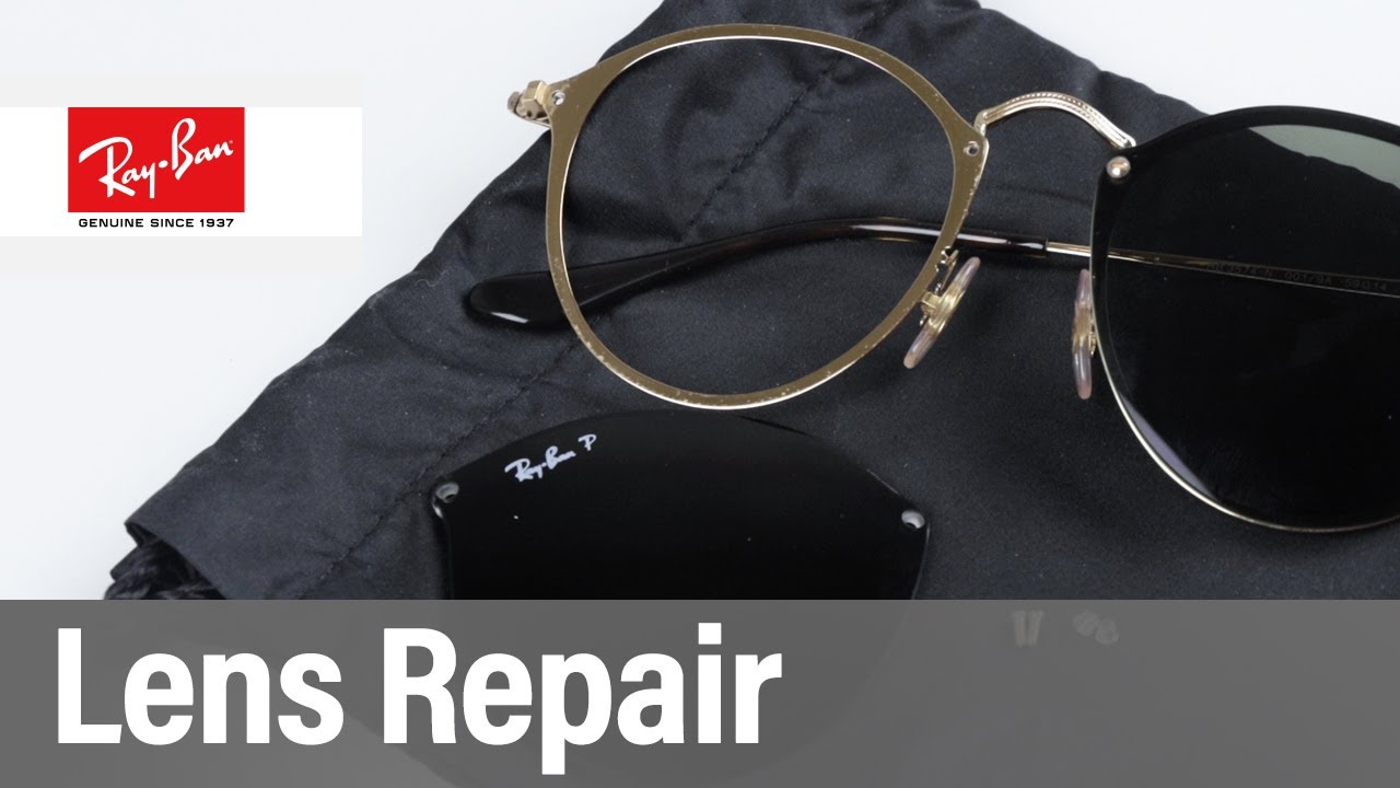 Ray Ban Warranty DIY Lens Repair | RB3574N Blaze Round Sunglasses - YouTube