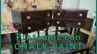 PAINT FURNITURE with CHALK PAINT with LACQUERED EFFECT