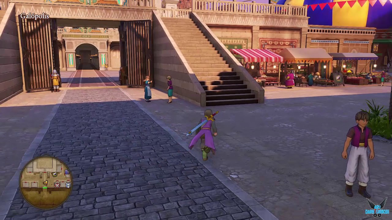 Silenciosamente ambiente Familiarizarse Dragon Quest XI: Ecos de un pasado perdido "Puerta Roja - Galopolis"[PS4]  #103 - YouTube