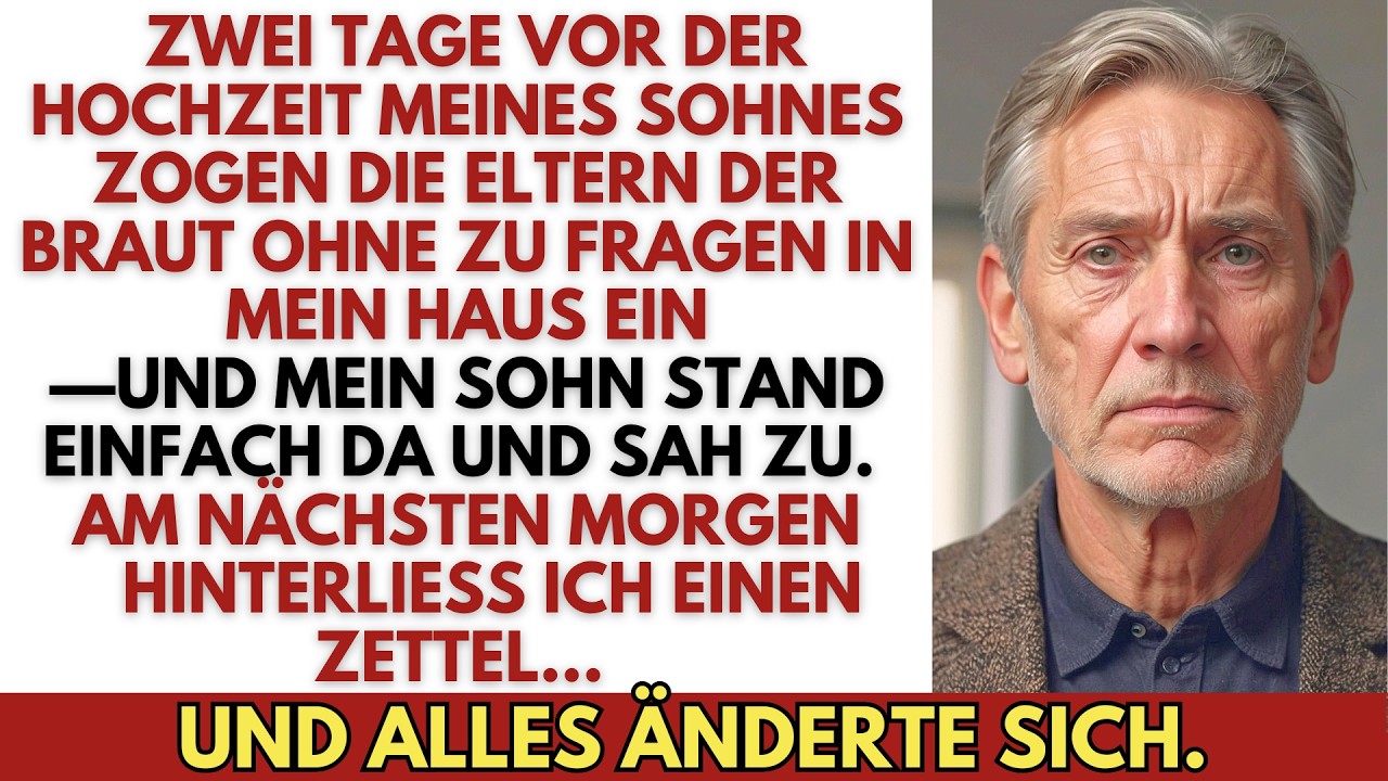 Zwei Tage vor der Hochzeit meines Sohnes zogen die Eltern der Braut einfach bei mir ein, ohne zu fragen. Mein Sohn stand daneben und sagte kein Wort. In derselben Nacht fingen sie an, mein Geld...