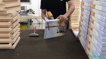 Canvas prints stretched on frame