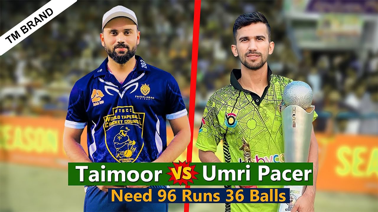 Taimoor Mirza Bantu Bhai vs Fahad Umri Pacer Need 96 Runs 36 Balls ...