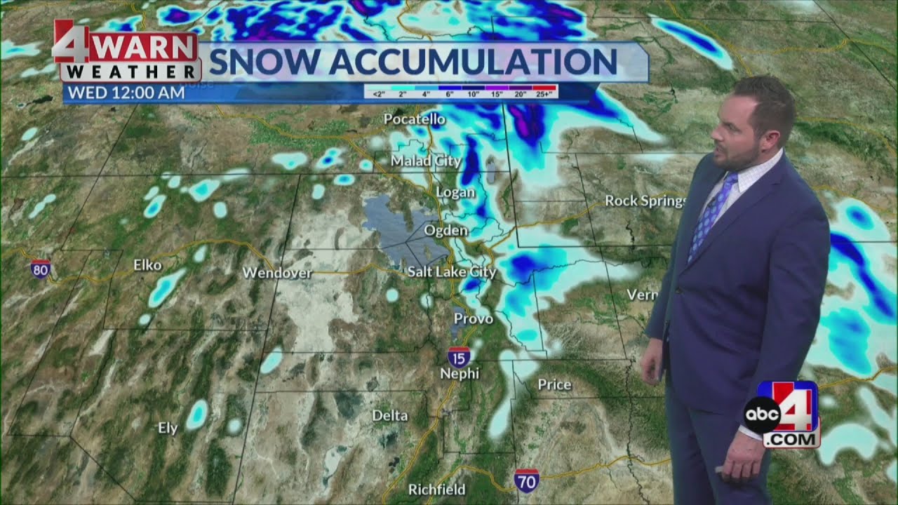 Light rain and snow showers moving in - YouTube