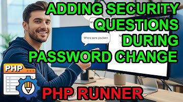 ADDING SECURITY QUESTIONS | XLINESOFT | PHPRUNNER V11 | DEV CLUB
