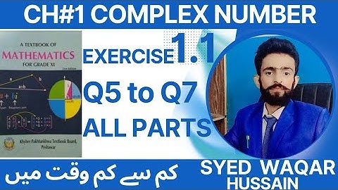 Class 11th Math EX 1.1 Q5 to Q7 FBISE & KPK Sir Waqar Hussain
