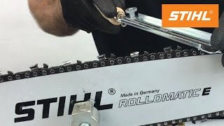 How to sharpen your chain the right way on a STIHL Chainsaw