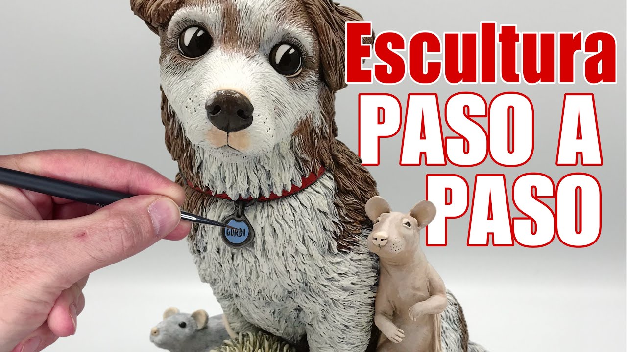 Como hacer una escultura realista de unas mascotas paso a paso - Arcilla polimerica - Supersculpey