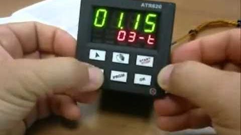 PIXSYS ATR620 programmazione ciclo di lavoro