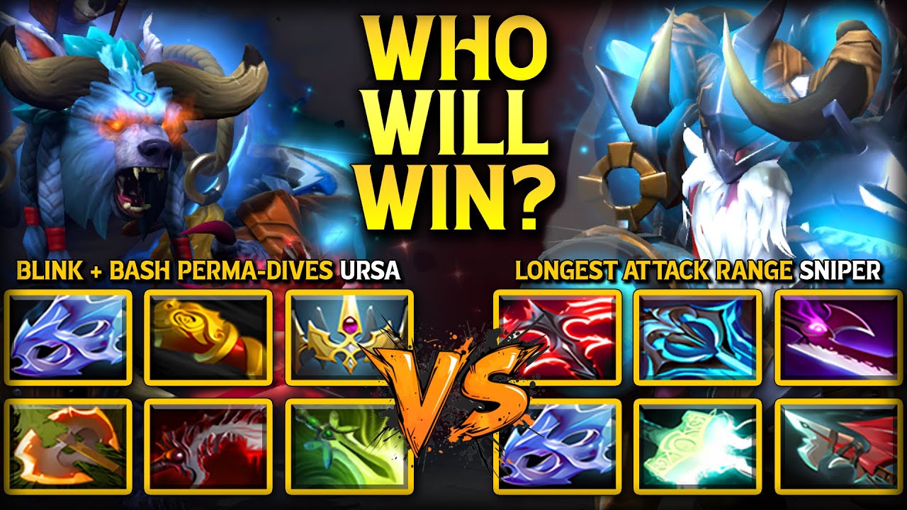 WHO WILL WIN ? | BLINK + BASH PERMA-DIVES MONSTER URSA VS. LONGEST ATTACK RANGE BACKLINE SNIPER