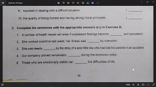 Grade 12 English Unit 4 Comprehension