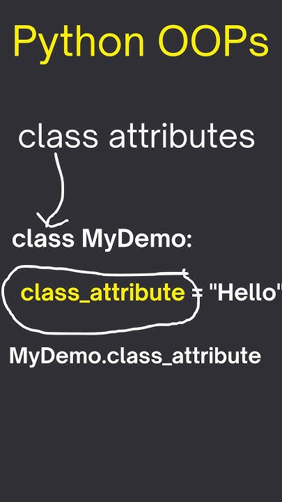 OOPs Python: how to define class attributes in python 👨‍💻| class ...