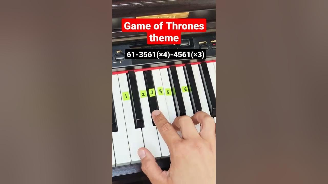 Game of Thrones (theme song) - piano tutorial