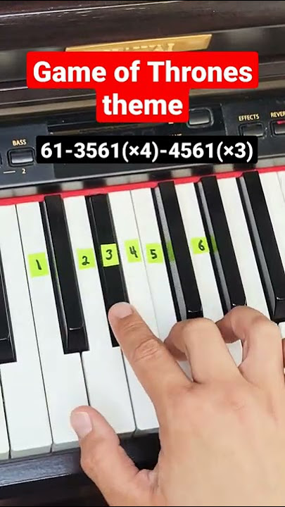 Game of Thrones (theme song) - piano tutorial