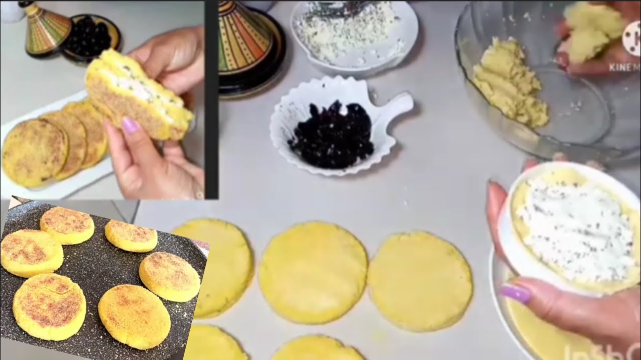 أسهل وألذ حريشات بالزيتون والجبن متشبعوش منهم هشاشين وخفافين بجميع الأسرار👌منسمين بالزعتر 