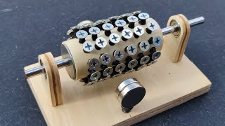 Powerful Brushed Motor Using 72 Screws