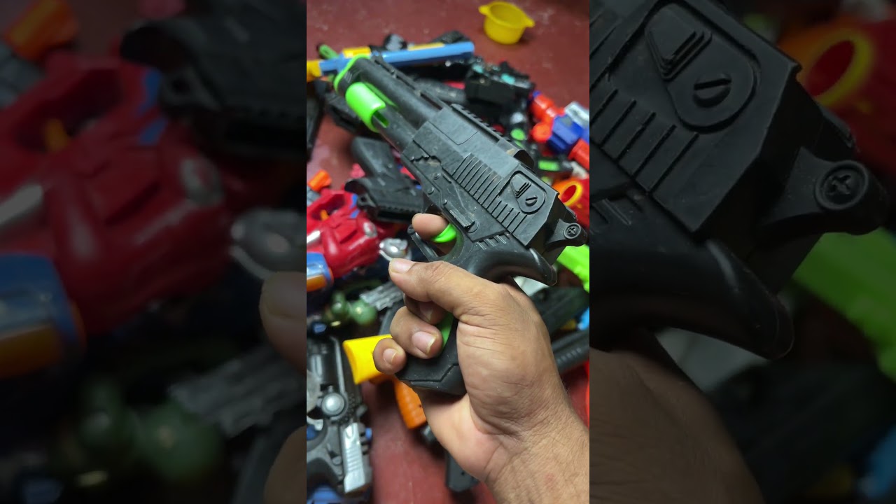 black gun  #toys #nerfsniper #nerf #mainan #toyreview #unboxing #satisfying #automobile