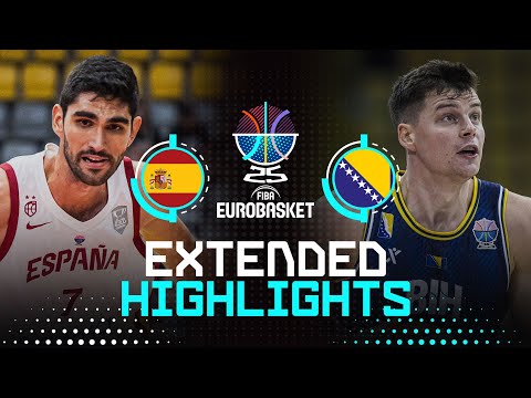 Spain 🇪🇸 vs Bosnia and Herzegovina 🇧🇦 | Extended Highlights | FIBA EuroBasket 2025