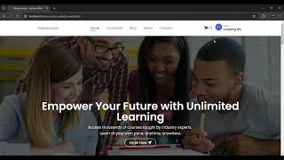 Online Learning Management System  Website Using Wordpress