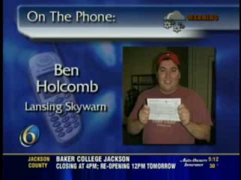 WLNS TV6 phoner with Rob Dale on Super Tuesday (Feb 5, 2008) Tornadoes