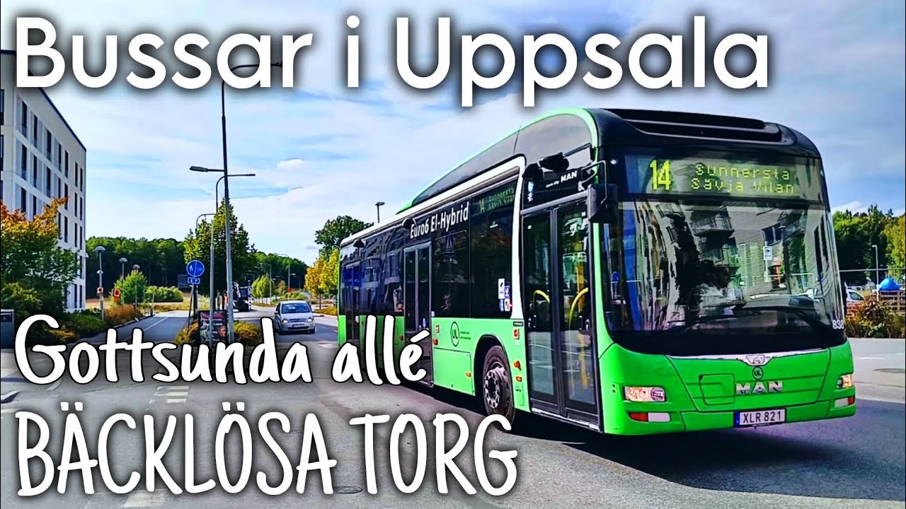 Bussar i Uppsala - Gottsunda allé / Bäcklösa torg