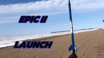 Estes Epic II Model Rocket Launch