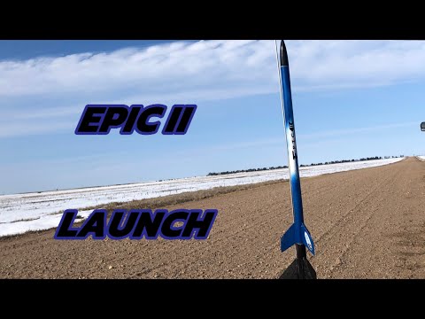 Estes Epic II Model Rocket Launch