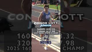Conor Lott Then 🆚 Now!  We missed you in track 2026.  Kill it at Georgetown! 🎊🎈