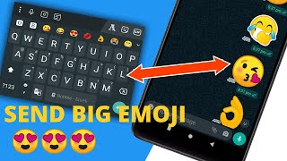 Bubble Keyboard App | ENABLE BIG EMOJI ON WHATSAPP HIDDEN TRICK | WhatsApp chat #shorts screenshot 5