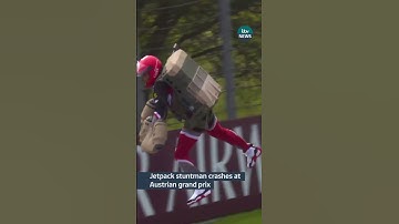 Jetpack stuntman crashes at Austrian Grand Prix #f1