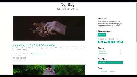 Website Blog FAQ Management Odoo