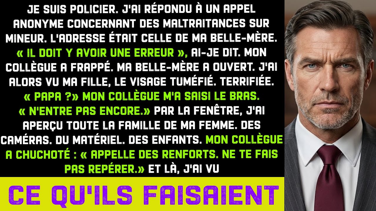 Détective suit un tuyau anonyme — L'adresse est celle de la belle-mère, j'y vois une scène horrible