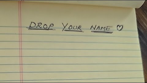 Writing Your Name on Subscribers List