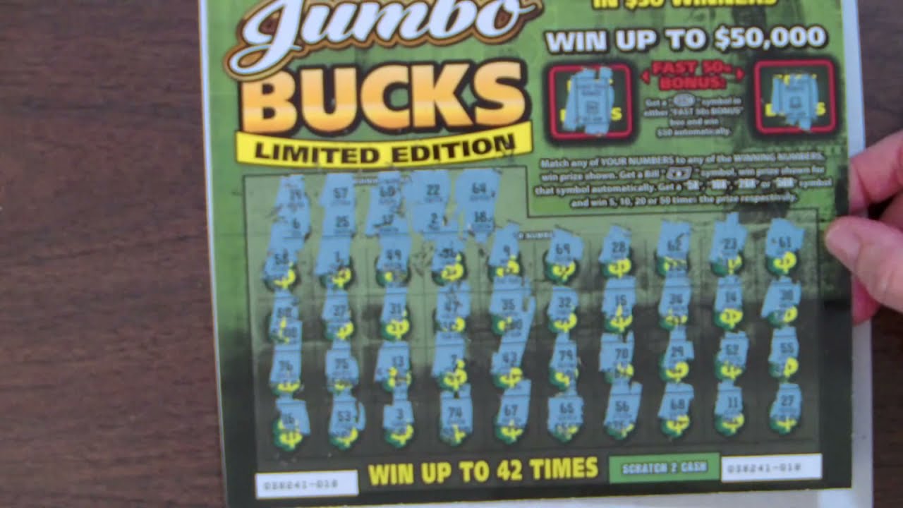 50,000 Jumbo Bucks !! New Massachusetts State .Lottery Game