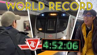 WE SET THE TORONTO SUBWAY SPEEDRUN RECORD!