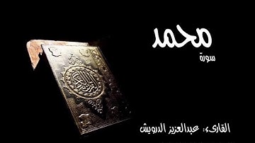 سورة (محمد) بصوت القارىء عبدالعزيز الدرويش
