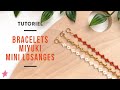 Diy  faire un bracelet en perles miyuki losanges ou marguerites