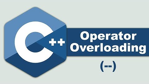 Operator Overloading (--) Object Oriented Programming - Lec 18