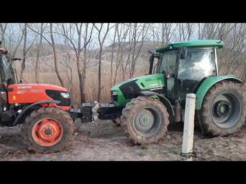 Deutz fahr 110 luk  kubota kapışması