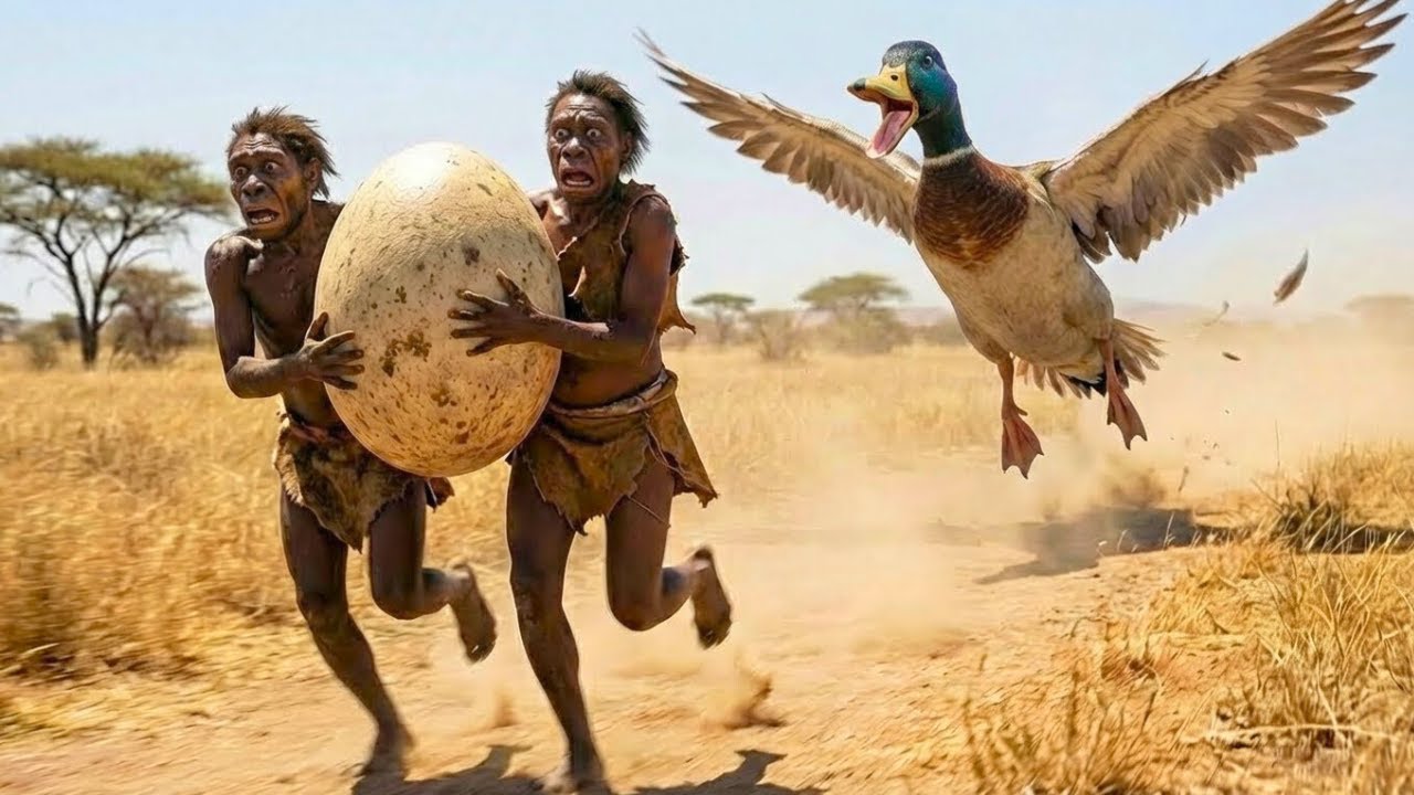 Life 8.4 Million Years Ago | Prehistoric Humans Fought a Monster Goose for One Nest of Eggs