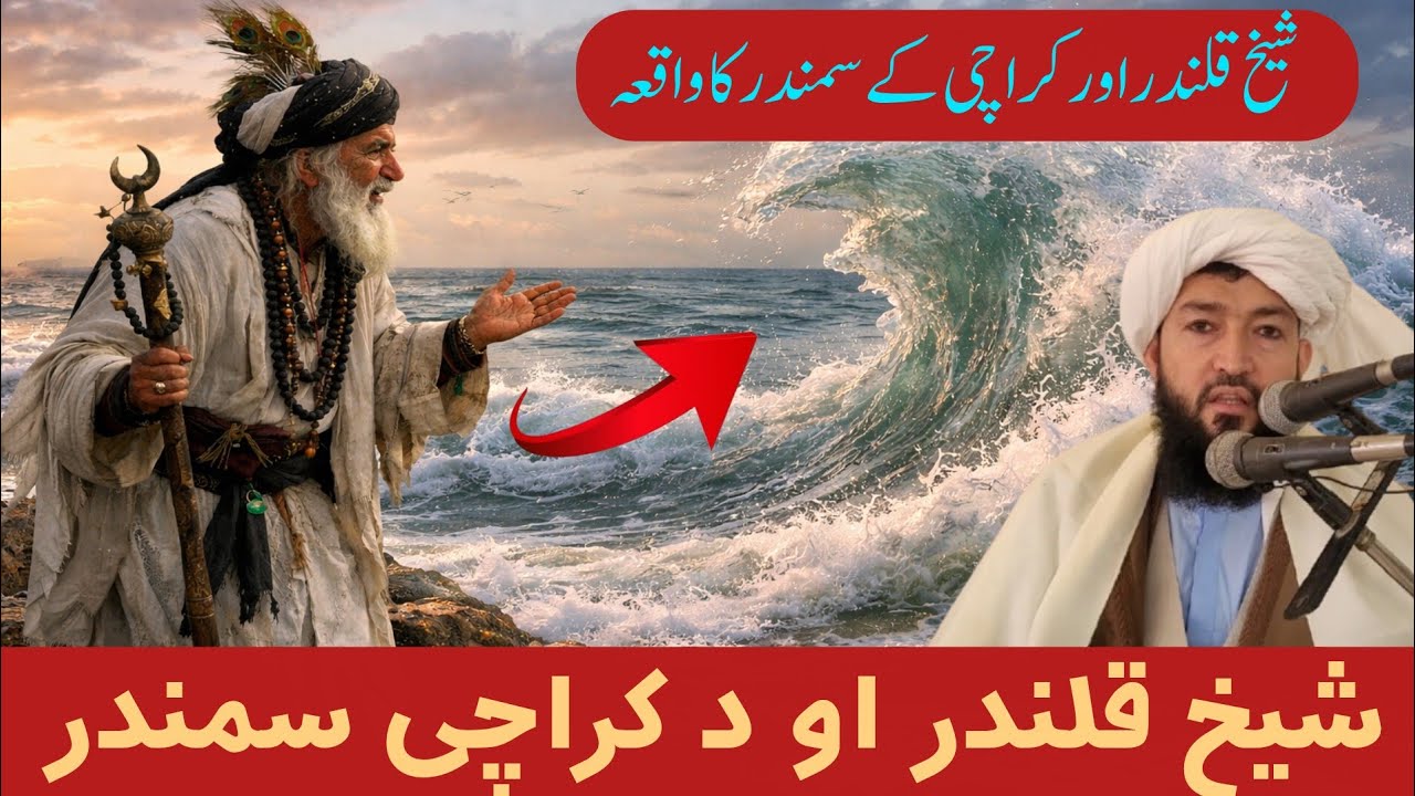 Sheikh Qalandar Aur Karachi Kq Samundar | Mufti Abdul Ahad Mansoor | Pashto Bayan