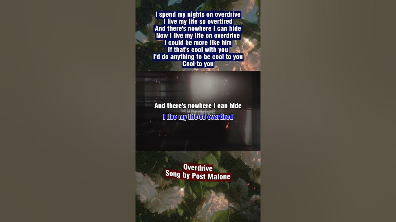 Overdrive - Post Malone #karaoke #karaokesongs #karaokeversion #karaokeduet #karaokesongswithlyrics