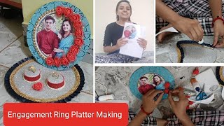 diy Ring Platter|How to make engagement Ring Platter at home|Customise Ring Plattercrafts