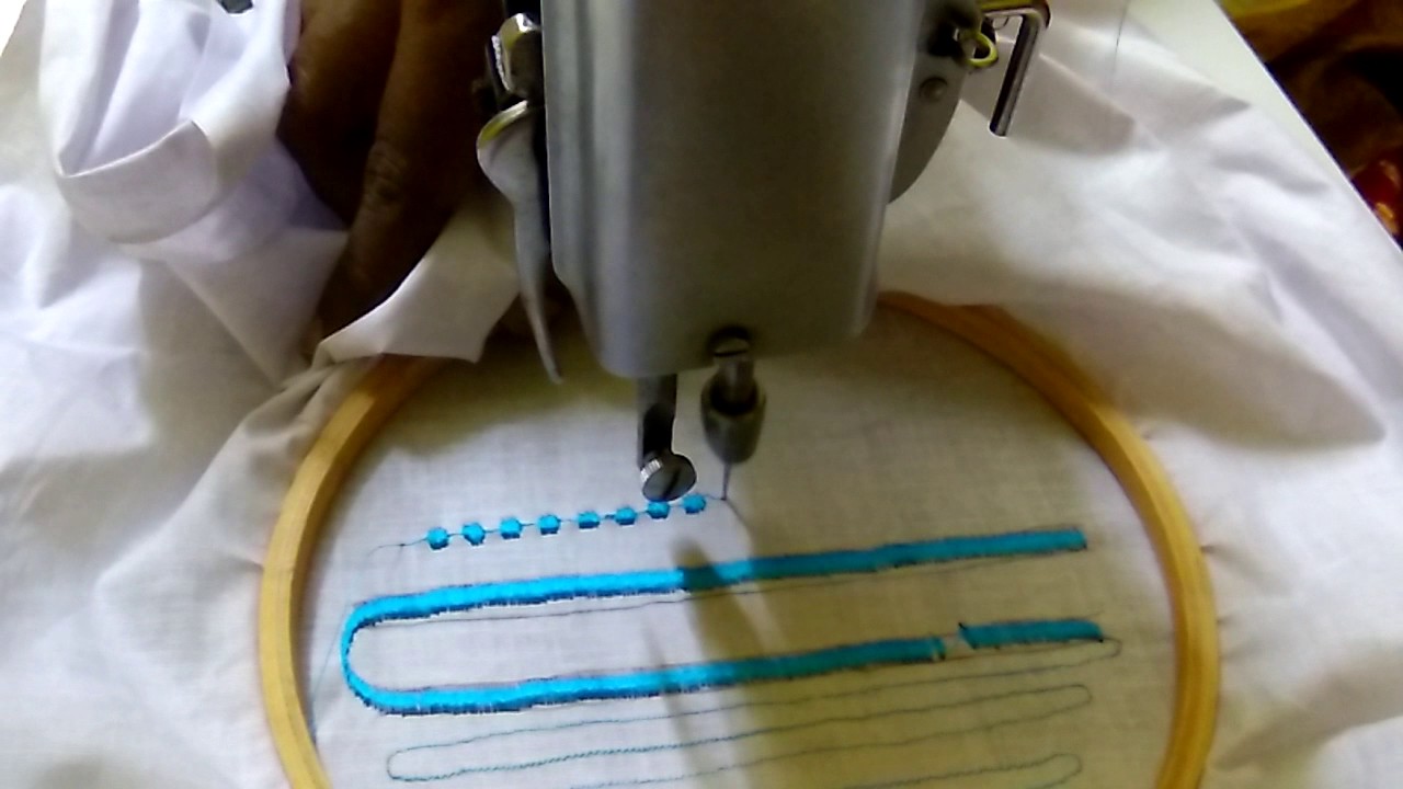 Machine Embroidery Basics Part 2 of 6 Button Stitch Machine
