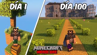 SOBREVIVÍ 100 días en SKYBLOCK Hardcore