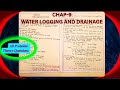 Chap-9 | Water Logging And Drainage | Irrigation | All Probable Theory questions |IOE| TU|PU|PoU| KU