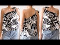 DIY Tie One Shoulder Blouse